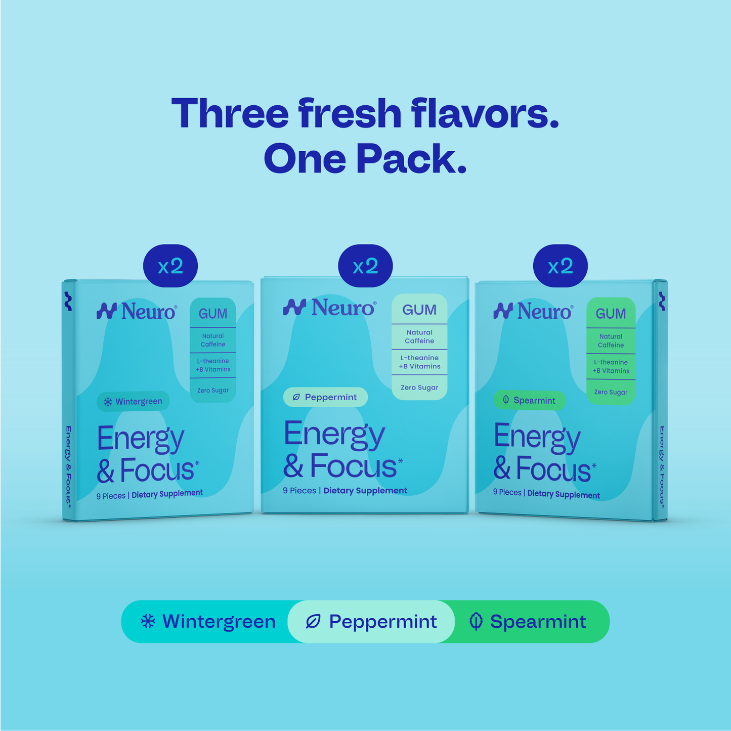 Energy & Focus™ Gum – Watermelon
