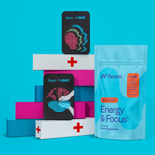 Energy & Focus Gum + Beast Philanthropy tins