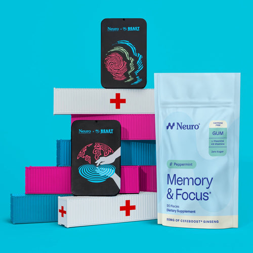 Memory & Focus Gum + Beast Philanthropy tins