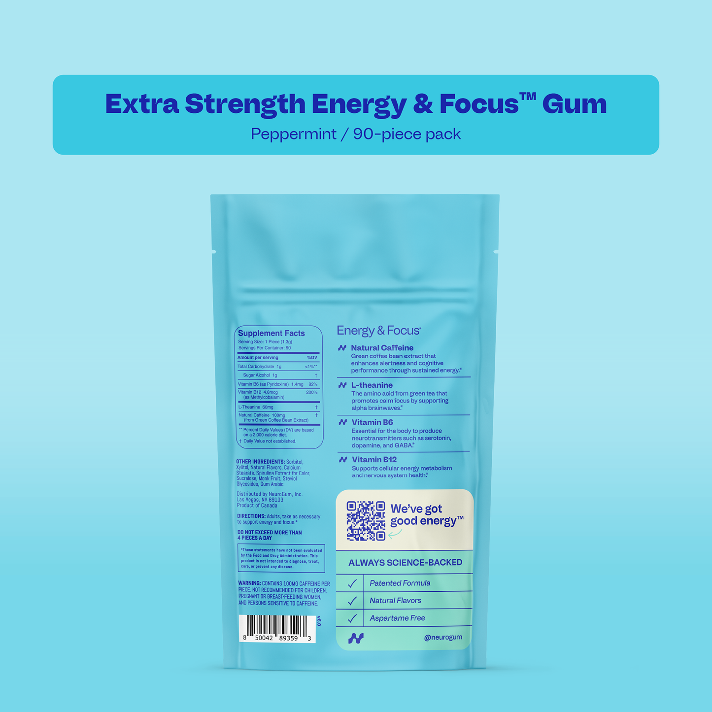 Mind & Momentum Extra Strength Gum