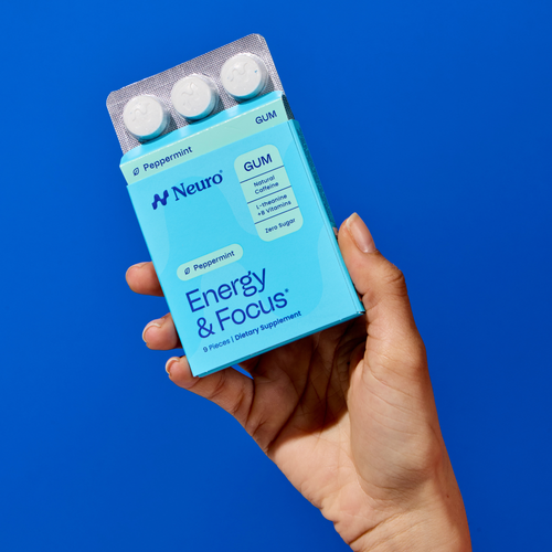 Energy & Focus Gum Peppermint Blister